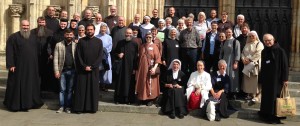 Outside York Minister the group more or less cropped